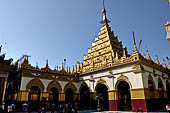 Mahamuni Paya against blue sky in Mandalay, Myanmar 